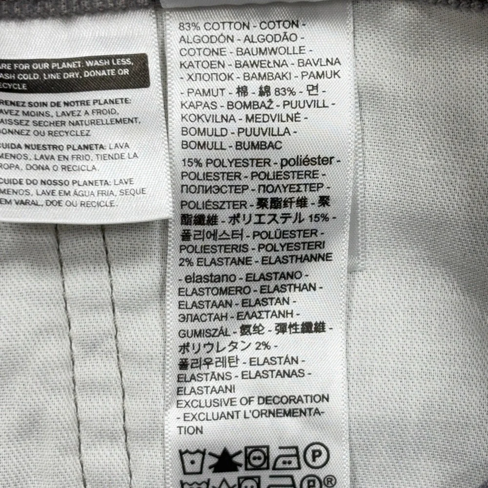 Levi's 505 Pants Mens 38x32 Gray Corduroy Regular Fit Straight Leg Stretch